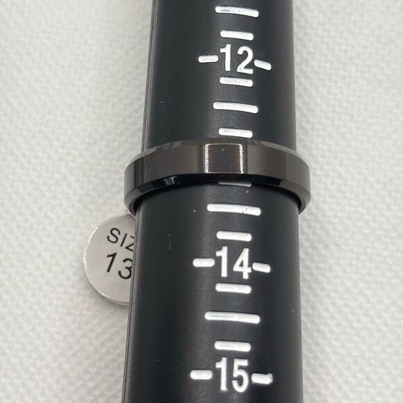 Brand New!! Size 13 Stainless steel plated beveled edge band - Picture 4 of 4